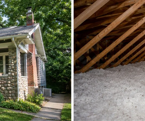 Attic framing and sheathing inspected from inside
