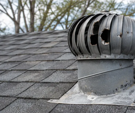 Burnsville MN home inspection showing a wide rambler attic with roof venting and insulation