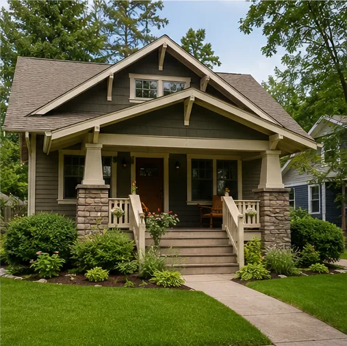 Craftsman-style home exterior in Burnsville MN
