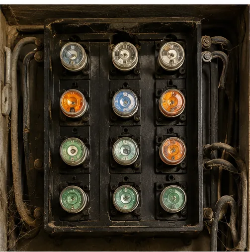 Outdated screw-in fuse electrical panel flagged for replacement