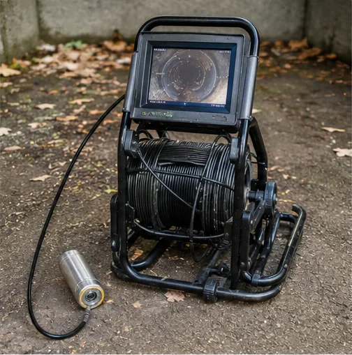 Sewer scope camera equipment used to inspect the main sewer line